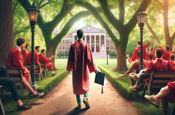 Alabama sorority recruitment scene with women in formal attire during Bama Rush week on campus.