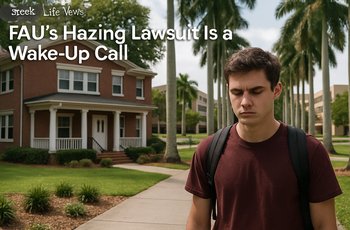 Florida Atlantic University campus with a focus on the student center area, representing the site of the hazing lawsuit news story.