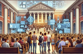 College students in Greek life posing for a social media photo at a chapter event on campus