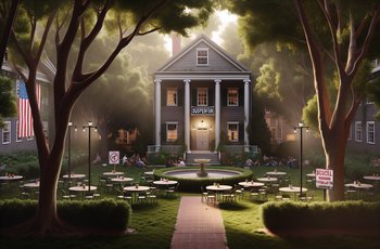 College campus building at Ohio State University, site of a recent fraternity suspension over hazing.