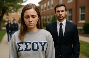 Empty fraternity house hallway representing accountability and silence around hazing culture in Greek organizations